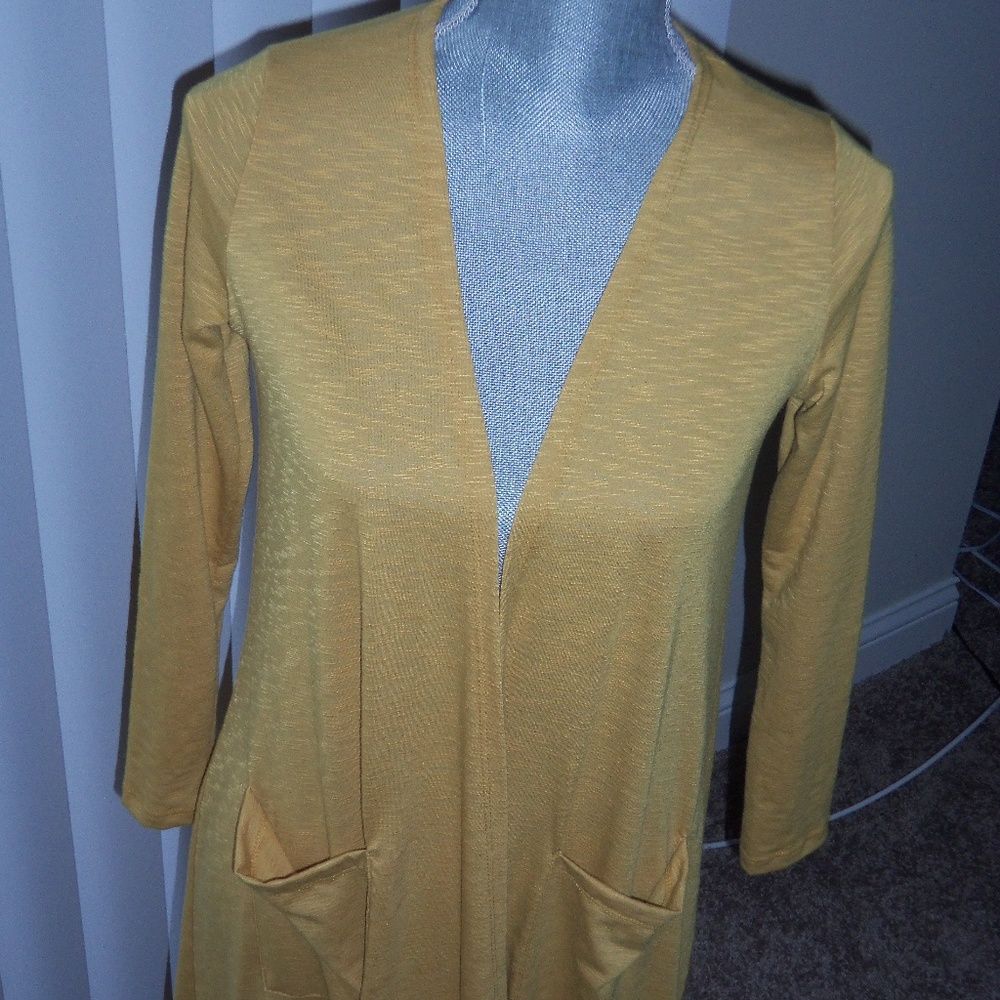 Lularoe Sarah Cardigan- Mustard-Size XS